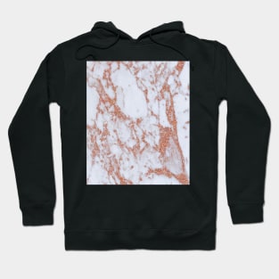 Intense rose gold marble Hoodie